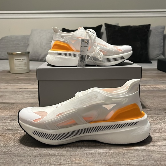 NWT Adidas by Stella McCartney Ultraboost 5 Shoes - White/Orange - IE8770 - Picture 7 of 17